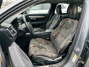 Before: Oxidized paint